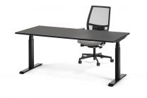 Sitz-/Steh-Schreibtisch HVC mattschwarz (elektrisch verstellbar)