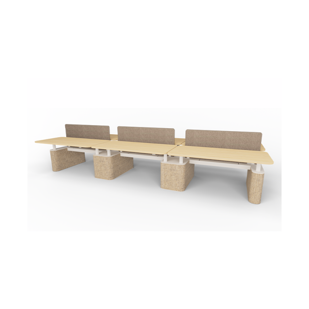Flex Round Schreibtisch 6-Sitzer