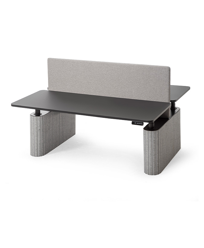 Flex Round Schreibtisch 2-Sitzer